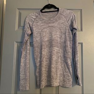 Lululemon Swiftly Gray Long Sleeve Top 6 Small